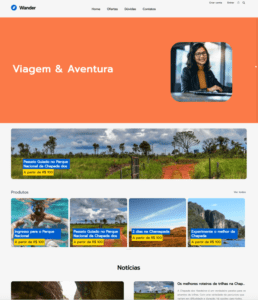 Na Moblix você cria o seu site de experiências turísticas