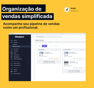 Pipeline de vendas com a plataforma Moblix